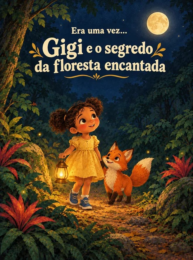 Capa do livro “Gigi e o segredo da floresta encantada”